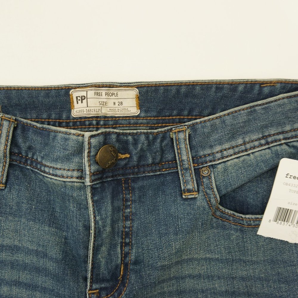 Free People Skinny Ripped Cropped Jeans 28 - Picture 3 of 8